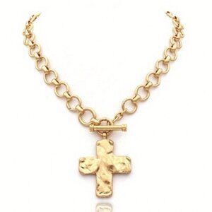 Bold Chunky Cross Necklace